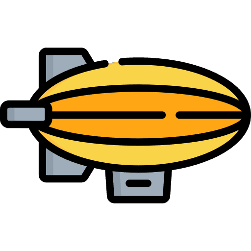 Zeppelin transportation travel zeppelin icon