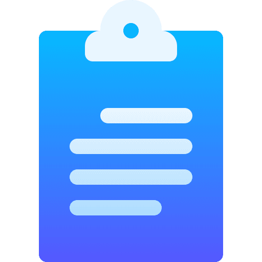Clipboard notes register files and folders icon