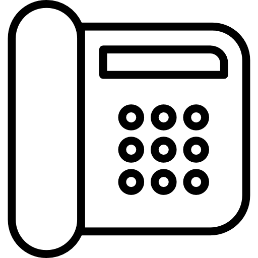 Home phone domestic phone buttons networking icon