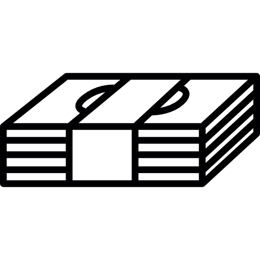 Money bills business argent dollar bill icon