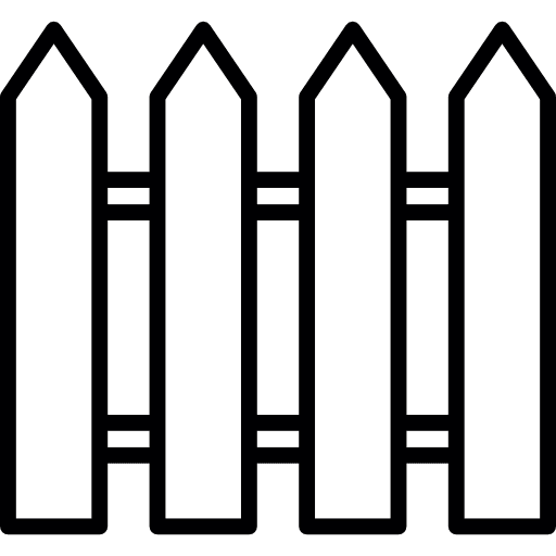 Outdoor fence garden protection picket icon