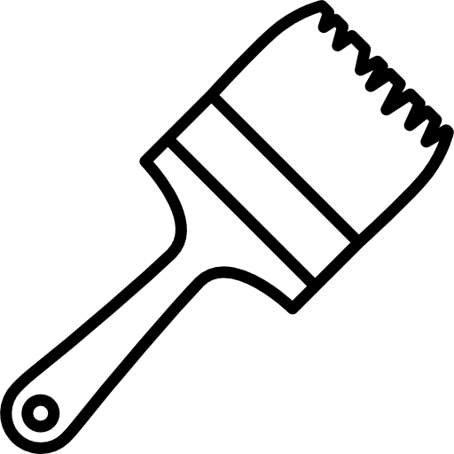 Painter brush painted tool work icon