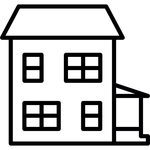 2 store house entrance houses home icon