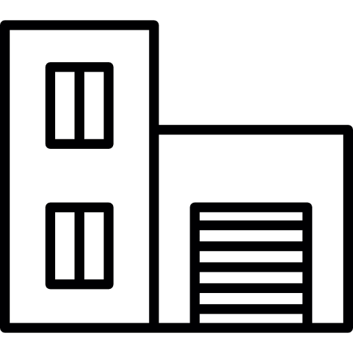 Building architecture construction apartment icon