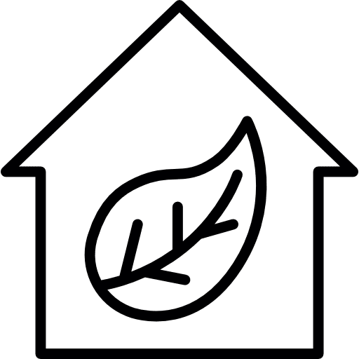 Eco house leaf tree leaf plant leaf icon