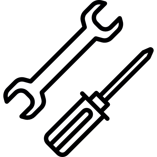 Reparation tools mechanics wrench reparation icon