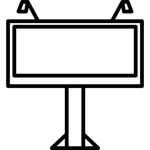 Road billboard road signs signpost board icon