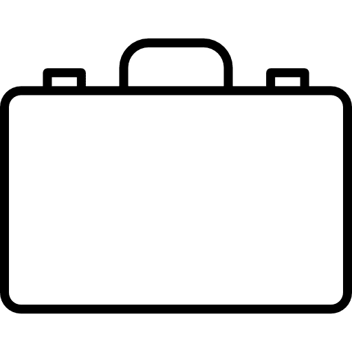 Trip suitcase luggage briefcase book bag icon