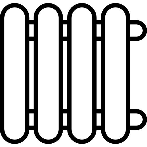 Heater radiator electric heat icon