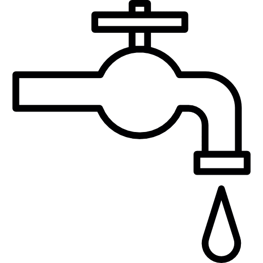 Plumber tap droplet drop plumbering icon