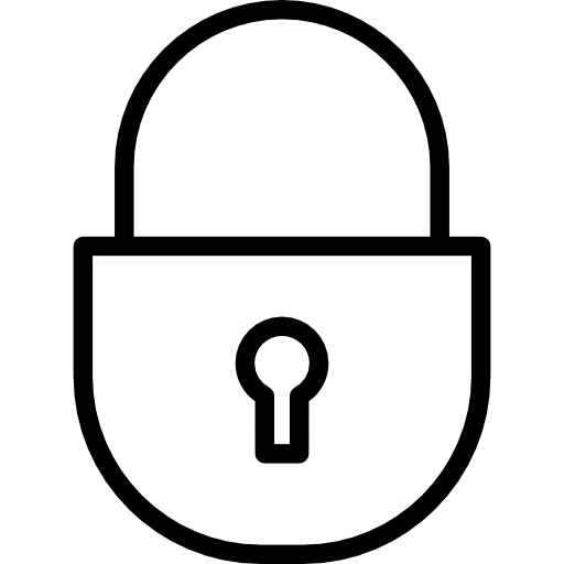 Security lock locked block lock icon