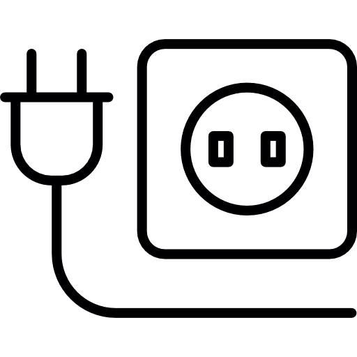 Socket and plug electricity socket electric icon