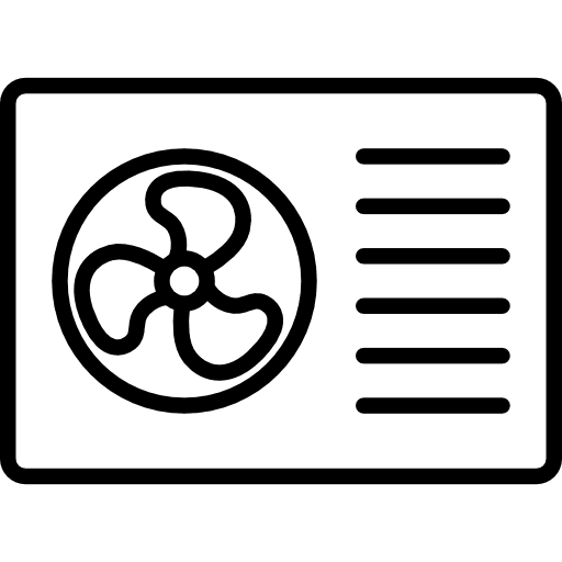 Air conditioner fresh cooler technology icon