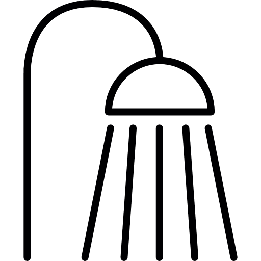 Shower head cleaning bathroom washing icon