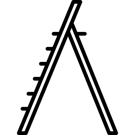Step ladder ladder ladders carpentry icon