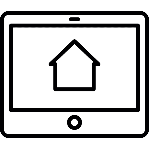 Tablet with arrow arrows top networking icon