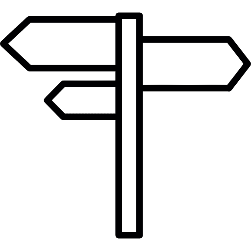 Direction sign  directional road sign direction icon