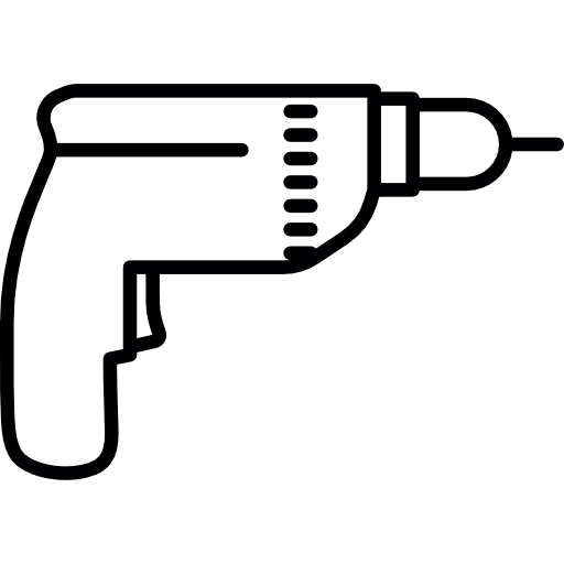 Drill driller machine reparation icon