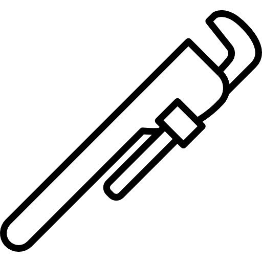 Pipe wrench reparation construction tool icon