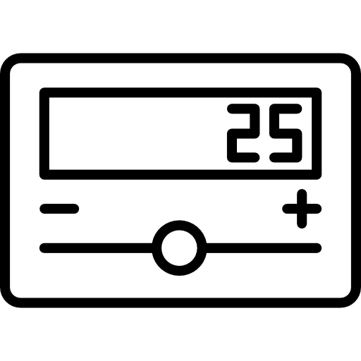 Regulator air conditioner heater cold icon