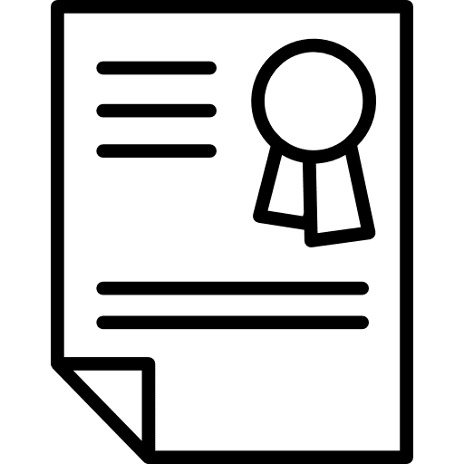 Award document education title icon