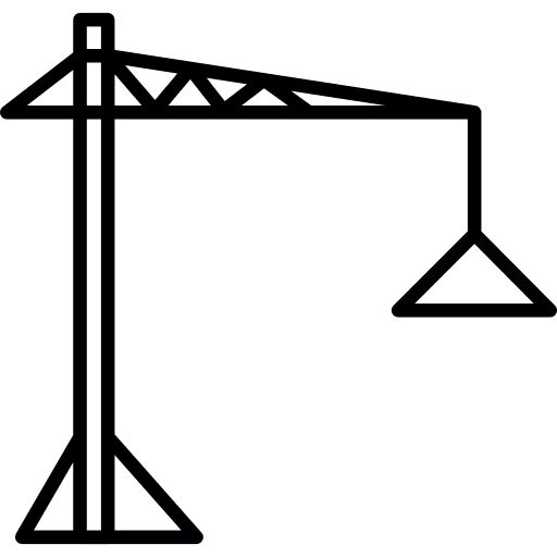 Building crane tower hoist buildings icon