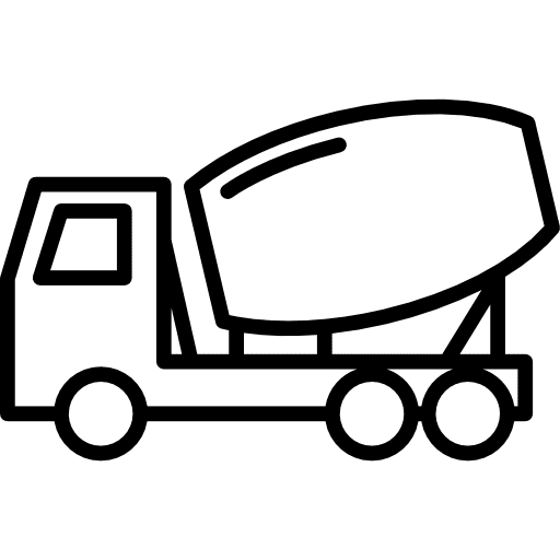 Concrete mixer transport truck trucks icon