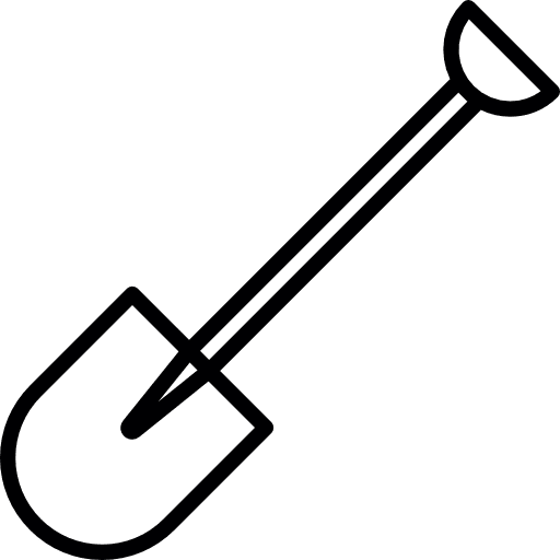 Gardening shovel work shovel gardening tools icon