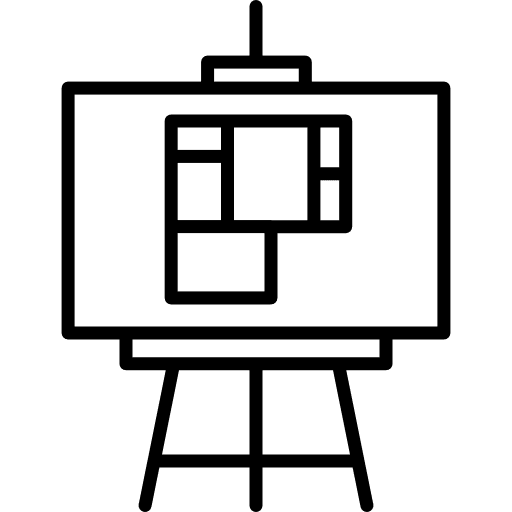 House plan board plan architecture house icon