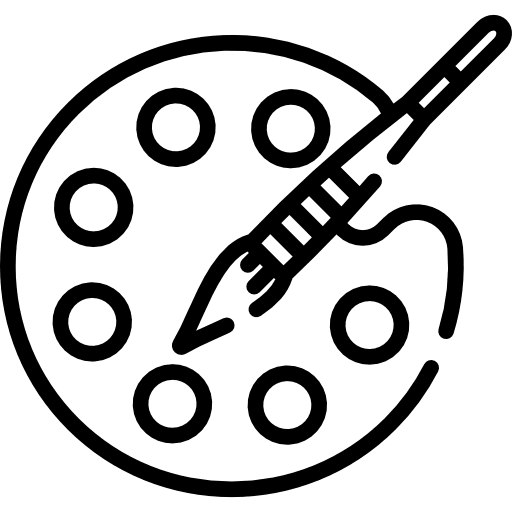 Palette interface painting artist icon