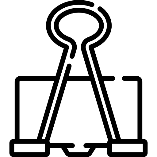 Paper clip tools and utensils paper clip clips icon