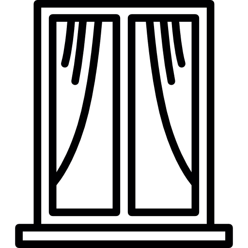 Window frame window home buildings icon