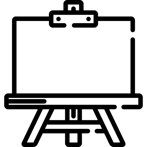 Easel painting paint art and design icon Easel painting paint art and design icon