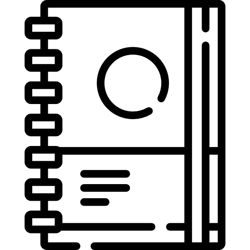 Notebook notebook education address book icon Notebook notebook education address book icon