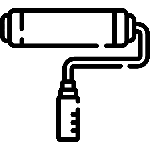 Paint roller tools and utensils roller construction and tools icon Paint roller tools and utensils roller construction and tools icon