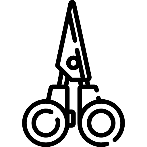 Scissors handcraft tools and utensils cut icon Scissors handcraft tools and utensils cut icon