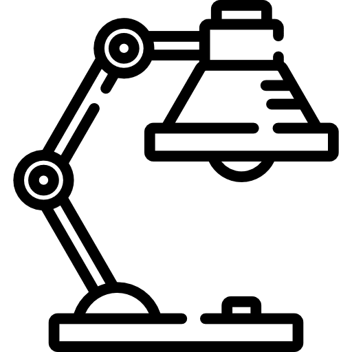 Desk lamp illumination light tools and utensils icon Desk lamp illumination light tools and utensils icon