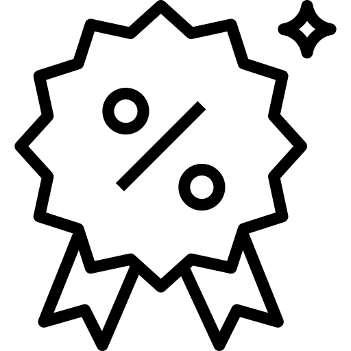Discount sticker commerce and shopping percentage icon