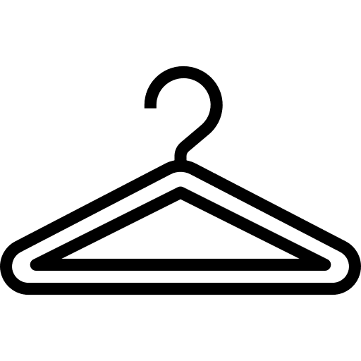 Hanger clothing closet tools and utensils icon Hanger clothing closet tools and utensils icon