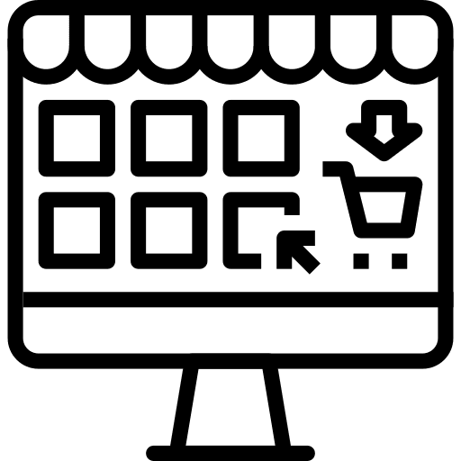 Online shopping online shopping multimedia business icon Online shopping online shopping multimedia business icon