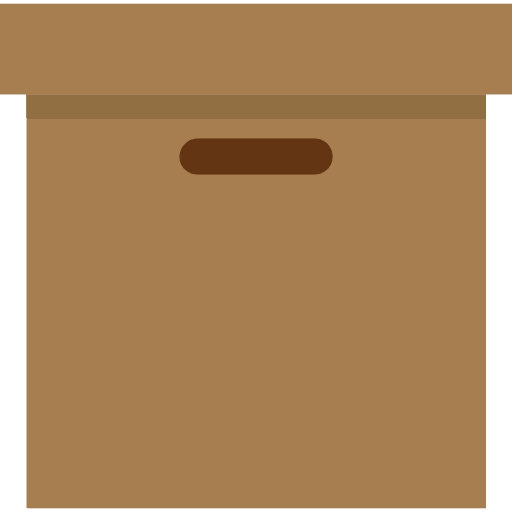 Box file storage data storage shipping and delivery icon