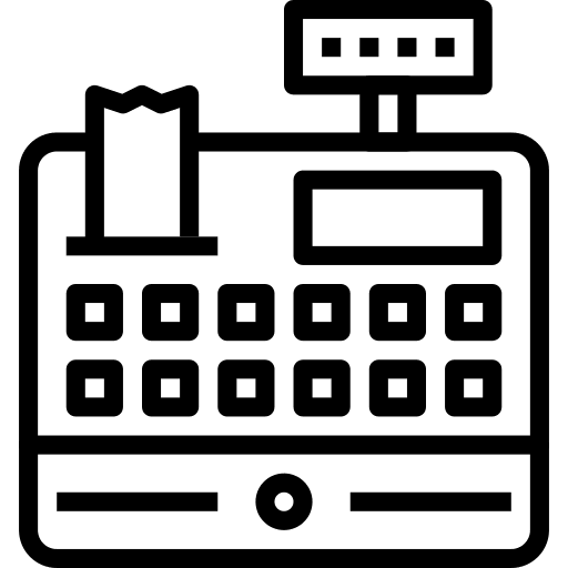 Cashier commerce supermarket business icon Cashier commerce supermarket business icon