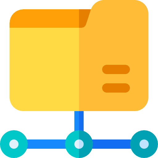 Folder folder office material connection icon