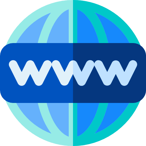 World wide web web development web link interface icon