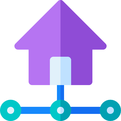 Home cloud computing networks technology icon Home cloud computing networks technology icon