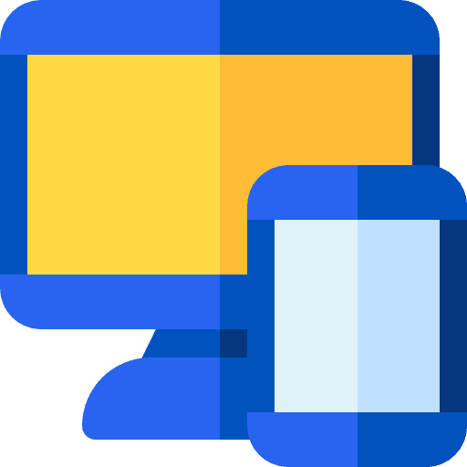 Devices responsive technology mobile phone icon Devices responsive technology mobile phone icon