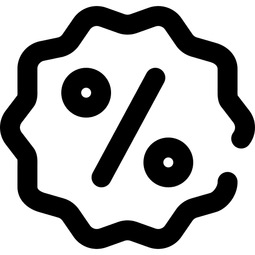 Discount commerce discount bargain icon
