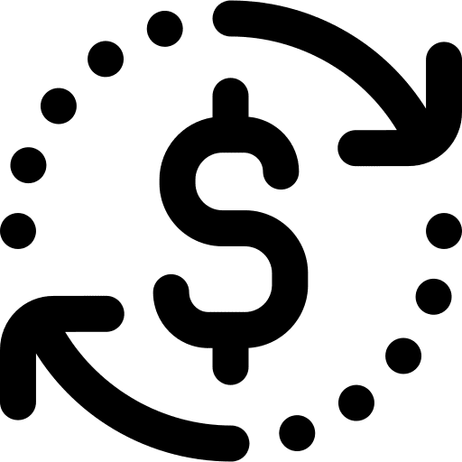 Dollar coins money commerce icon Dollar coins money commerce icon