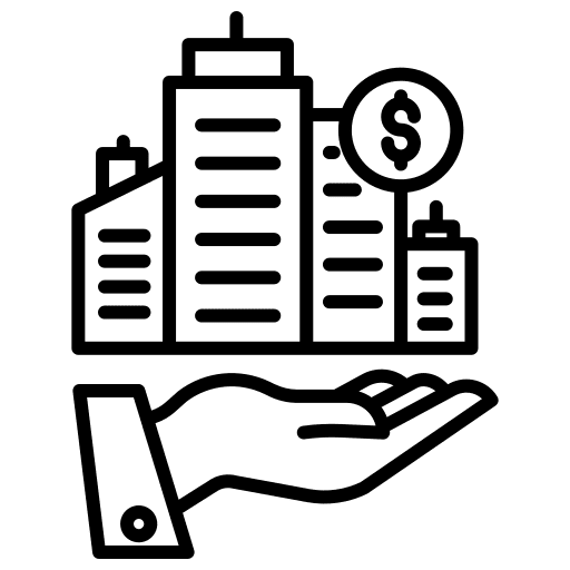 Property house business buildings icon