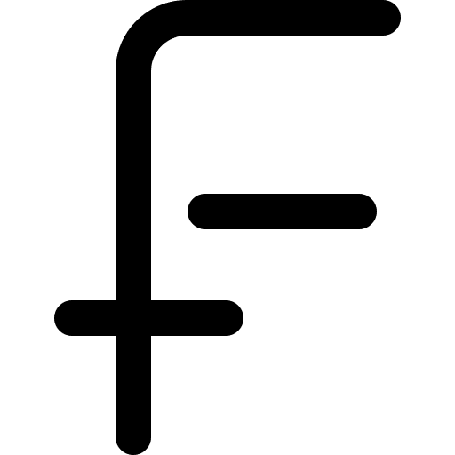 Swiss franc business money bank icon Swiss franc business money bank icon